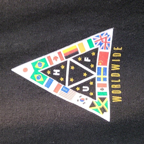 HUF International Worldwide T-Shirt (M) - Picture 3 of 7